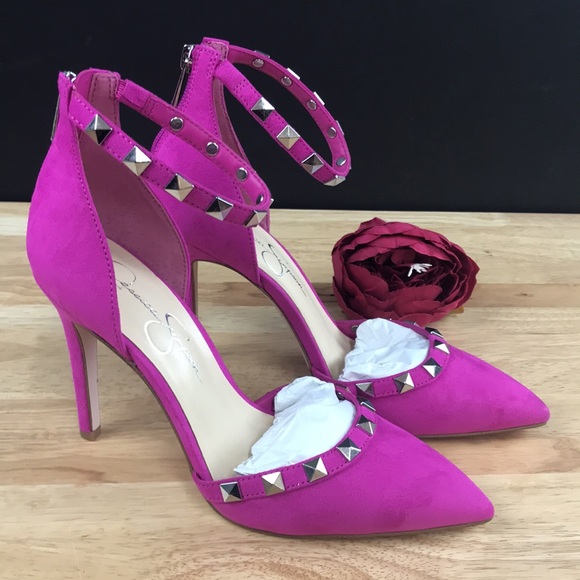 Jessica Simpson Pink Prinella Ankle-Strap Pumps 8 - Picture 8 of 8